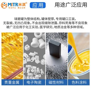 卧式 30L滚筒球磨机罐磨机配件南冶 尼龙球磨罐实验室研磨罐500ml