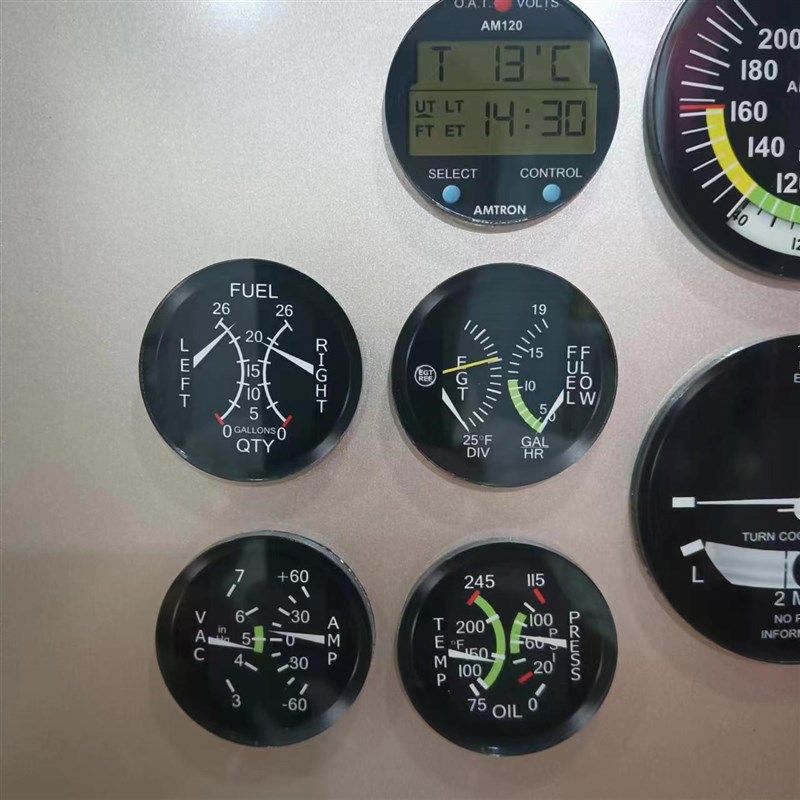 6+1飞机仪表盘冰箱贴磁吸装饰模拟飞行训练外部装置飞机仪表飞机