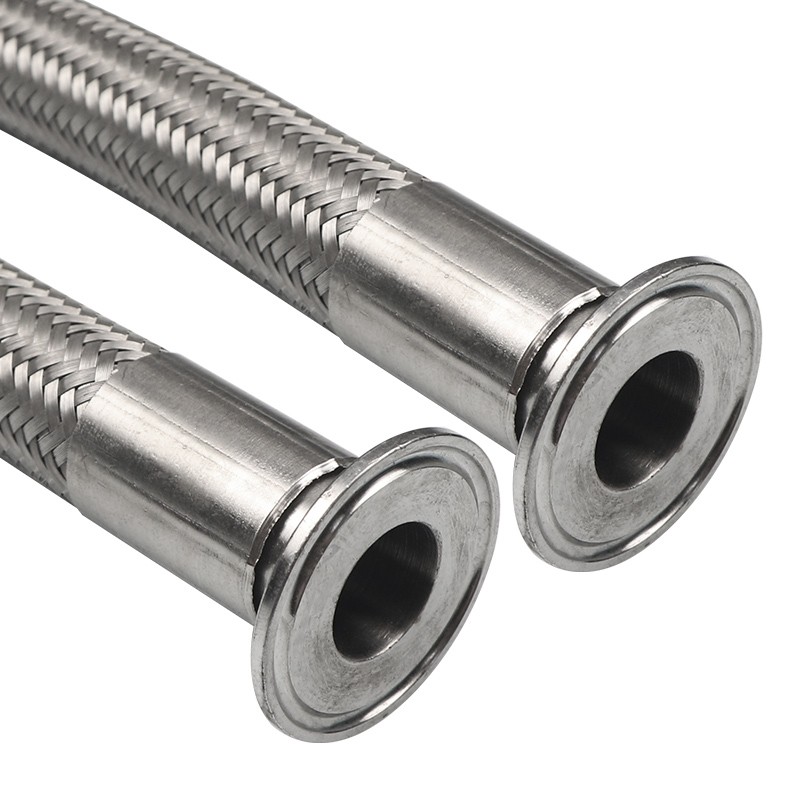 304不锈钢快装软管卫生快装卡盘金属波纹管卡箍波纹抱箍编织软管