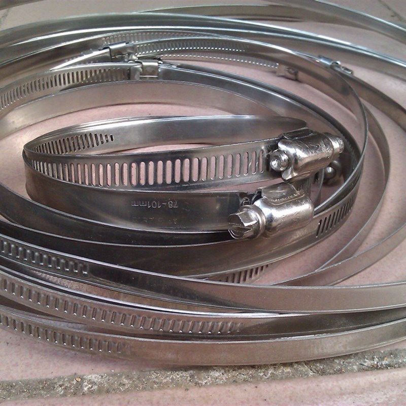 排气风管紧固件 304不锈钢金属抱箍/扎丝扎带 喉箍 卡箍 管卡喉