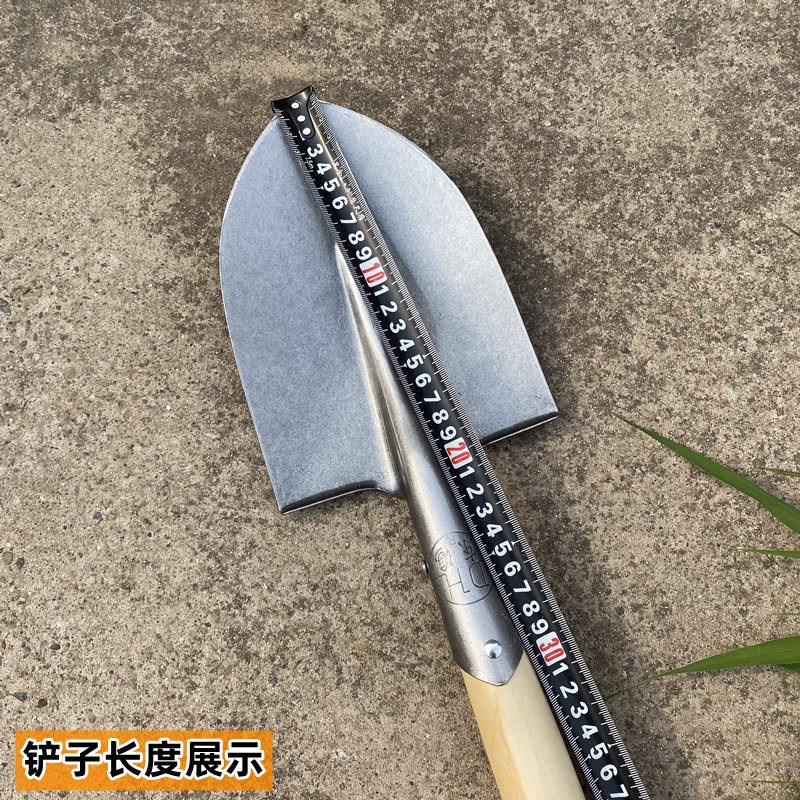 短把铁锹全钢小铁锹钓鱼挖土铲挖野菜铲子种花栽花小铁铲户外车载图片