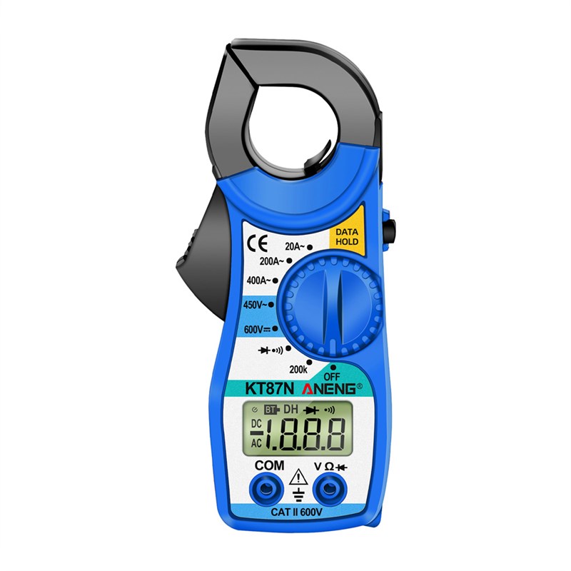 钳形电压电流表通断蜂鸣测电阻电压测量钳形万用表ANENG KT87N