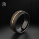 MOKANI钨金指环中指男士 介指潮饰品男神食指戒子黑色磨砂刻字戒指