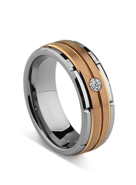 MOKANI轻奢潮牌男士钨金指环刻字