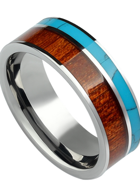 MOKANI绿松石男士钨金戒指