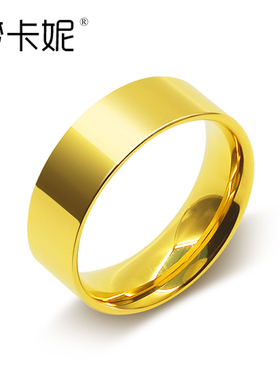 钨钢单身风刻字戒指
