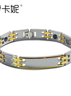 钨金磁石商务时尚风韩版男士手环