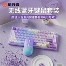 前行者V75无线蓝牙键盘静音女生平板笔记本电脑办公小型鼠标套装