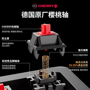 前行者樱桃cherry轴无线蓝牙机械键盘鼠标套装 电竞游戏办公键鼠87