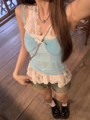 绝美甜辣修身小蕾丝内搭