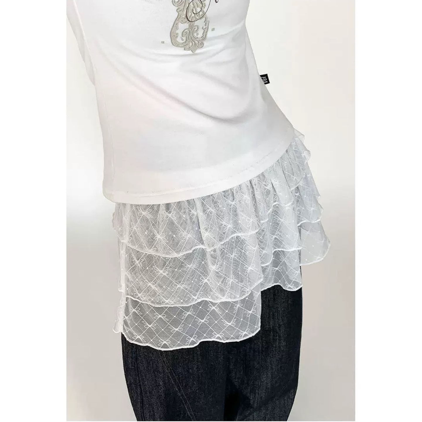 裙帘三层蓬蓬蛋糕裙A字型半身裙