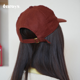 onrays|55%汉麻45%棉薄帆布百搭棒球帽女夏季防晒遮阳鸭舌帽潮流