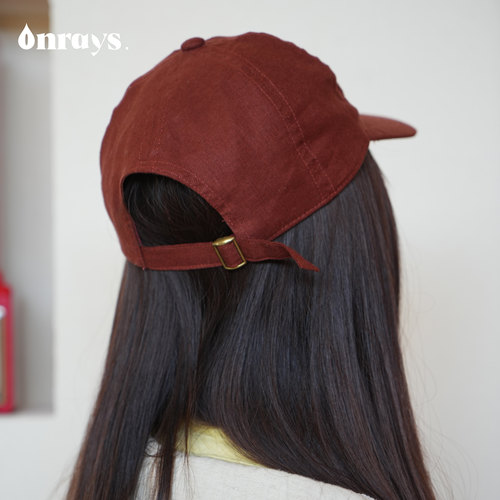 onrays|55%汉麻45%棉薄帆布百搭棒球帽女夏季防晒遮阳鸭舌帽潮流