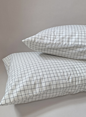 onrays|100%新疆长绒棉夹层水洗柔软亲肤透气吸汗加厚纯棉枕套