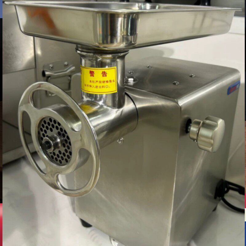 电动绞肉机12号商用绞肉馅机不锈钢大功率灌肠机肉铺搅碎肉机小型