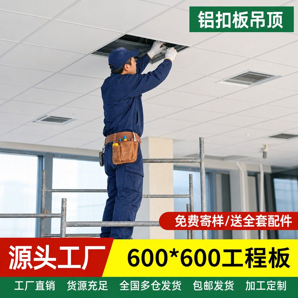 铝扣板吊顶600x600材料天花板图片