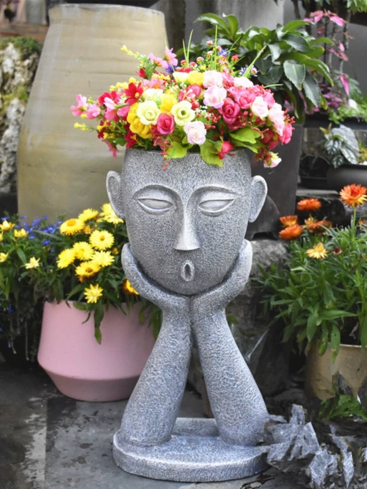 露台花园装饰庭院创意花盆2021新款阳台布置造景户外别墅园艺摆件,家居饰品,花盆,淘宝优惠券,粉丝福利购,淘宝优惠卷