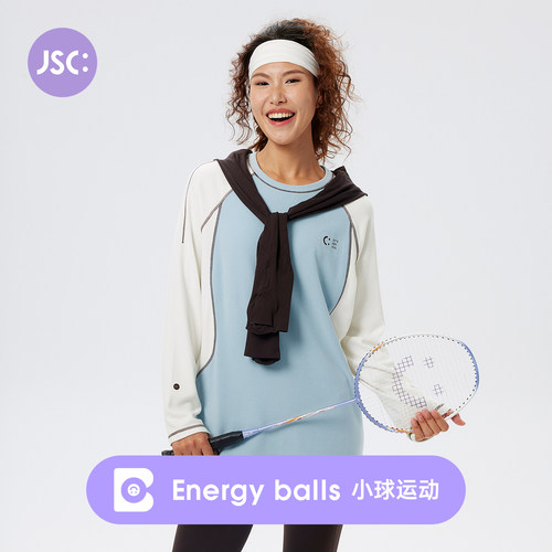 JSC运动休闲长袖T恤秋冬女上衣