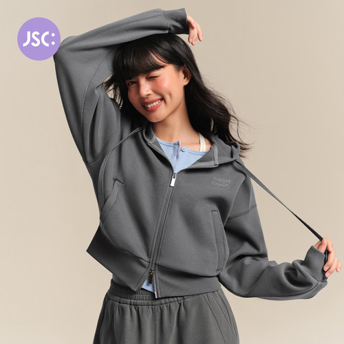 JSC女士秋冬连帽卫衣运动套装
