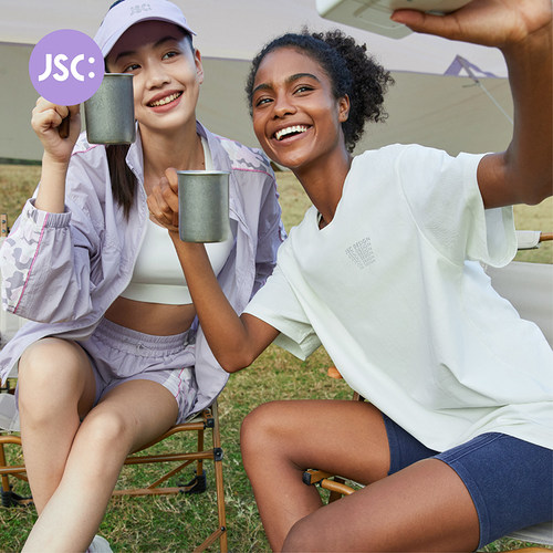 JSC运动休闲短袖T恤男女同款