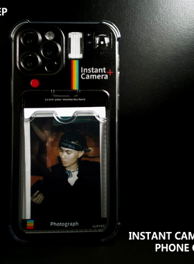 SUPYEP拍立得可插卡照片相机适用iPhone12pro11苹果13手机壳xsmax