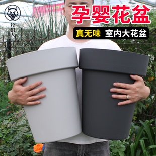 深高花盆塑料龟背竹月季 牧狼人新款 户外庭院花盆特大号树脂霍伦盆