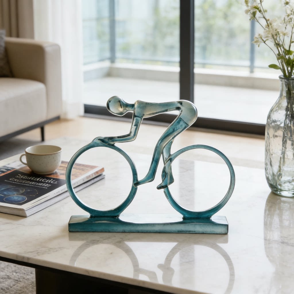 现代简约铁艺自行车摆件家居装饰品客厅书房工艺品创意摆设