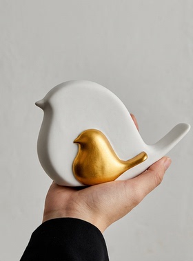 北欧简约小鸟装饰摆件