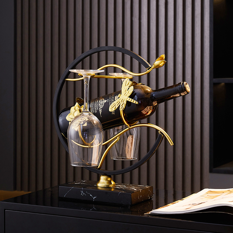 创意红酒架摆件高端大气上档次
