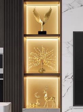 客厅轻奢高档电视柜酒柜摆件