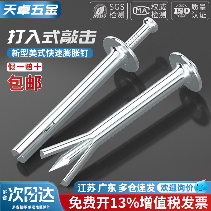 【13%专票】美式击芯膨胀螺丝图片