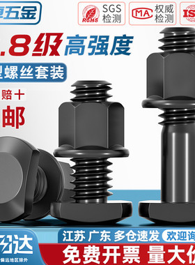 8.8级T型螺栓套装槽用模具压板冲床铣床GB37螺丝M8M10M12M16-MM36