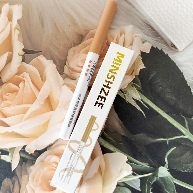 MINSHZEE茗希芝修颜美肌遮瑕笔遮盖泪沟黑眼圈斑点痘印遮瑕卧蚕笔