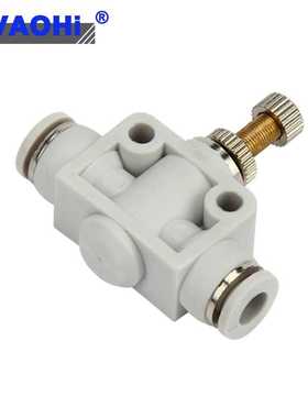 气动气管接头限流阀PA SA LSA4 6 8 10 LSA12管道式单向节流阀白