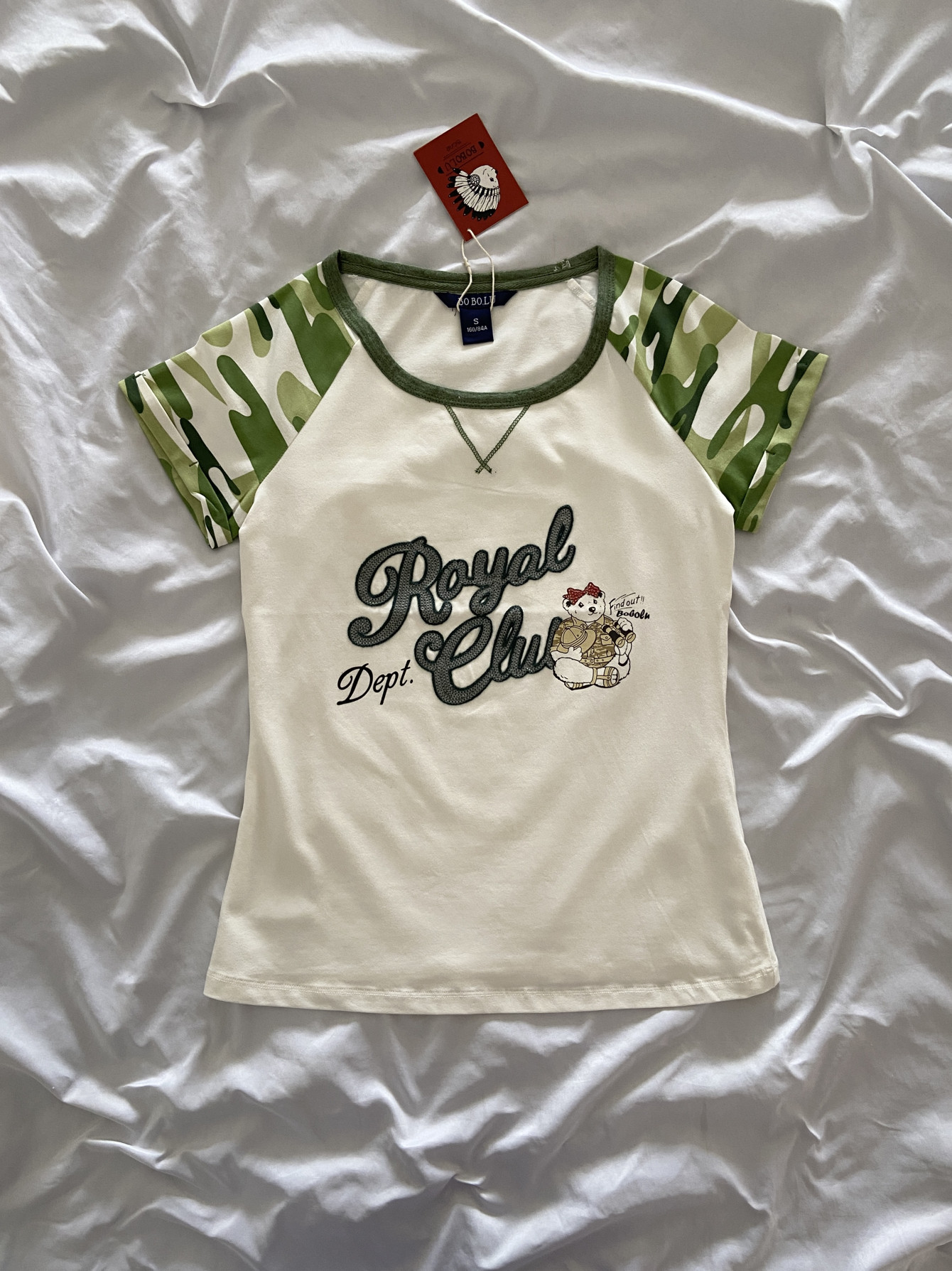 Scoop Up This Camo Bear Sequin Tee! Summer Steal! - Product image 2