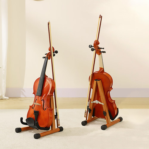 实木小琴架放置立式展示