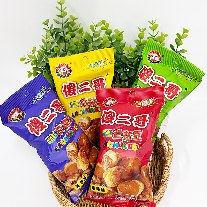 傻二哥香脆兰花豆五香牛肉多口味