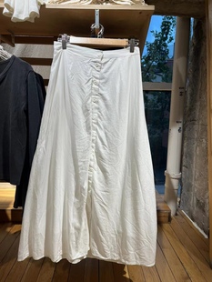 复古纽扣半裙长裙bm半身裙高腰A字裙蛋糕裙女 美式 Brandy Girl新款