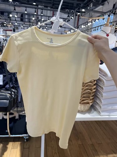 BrandyGirl欧阳娜娜同款bm短袖T恤女修身显瘦百搭圆领包边上衣潮