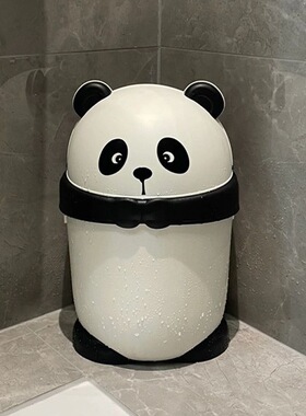 垃圾桶家用2025新款带盖厕所卫生间厨房摇盖式大容量垃圾桶可爱