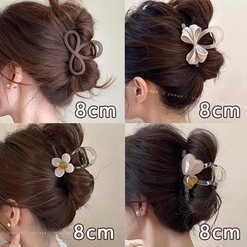 发量少抓夹女高级感后脑勺盘发