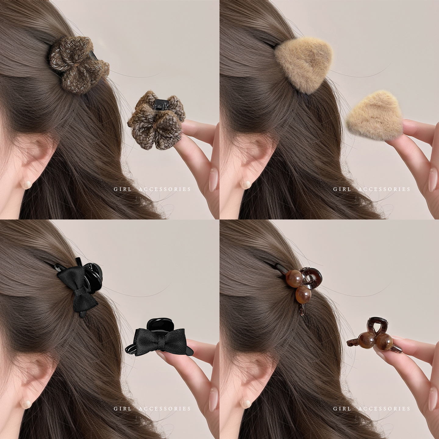 秋冬刘海小抓夹女高级感2025新款