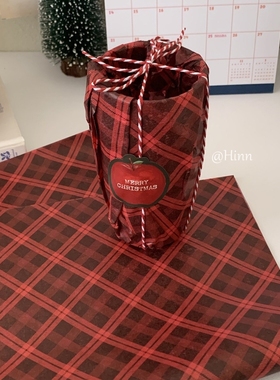 Hinn霍格沃茨的圣诞节~法式雪梨纸原创ins新年礼物包装纸拍照背景