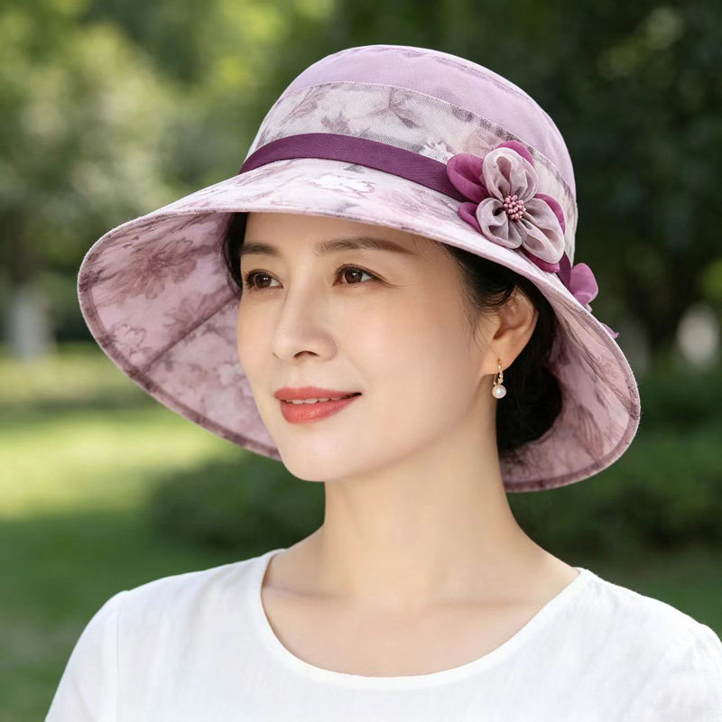 春夏女士大檐防晒透气薄款太阳帽