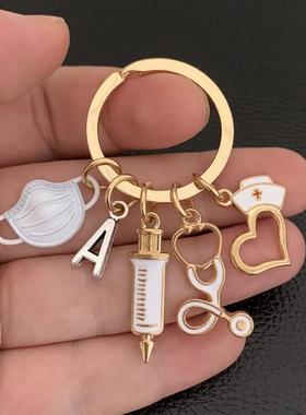 26 Letters, New Design Keychn Doctor Tool Stethoscope Syri