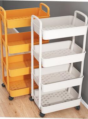 Kitchen storage rack bathroom Shelf Trolley iron shelves2025