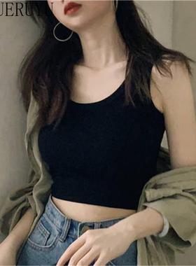 Camisole White for shirt Crop top Women Tank Tops ladies新款