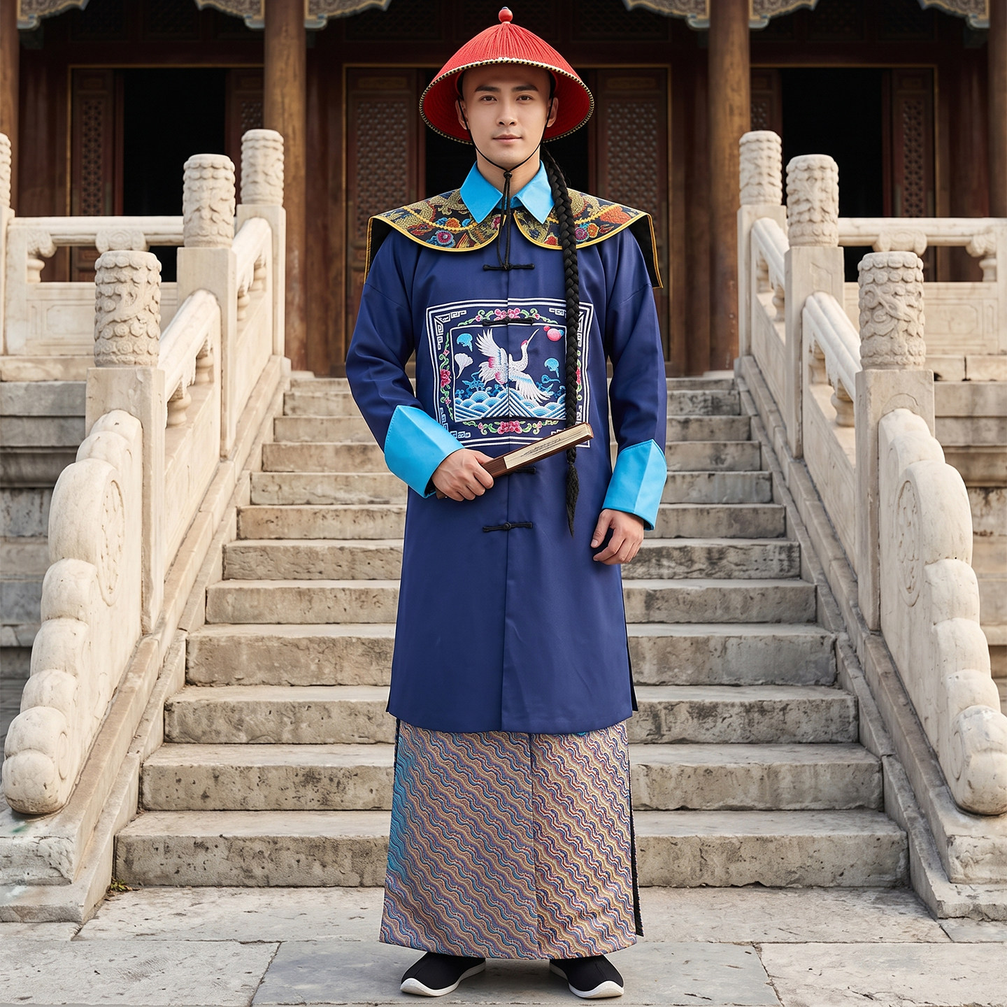 清朝官服一品大臣李鸿章古装王爷武官文官衣服景区短剧话剧演出服