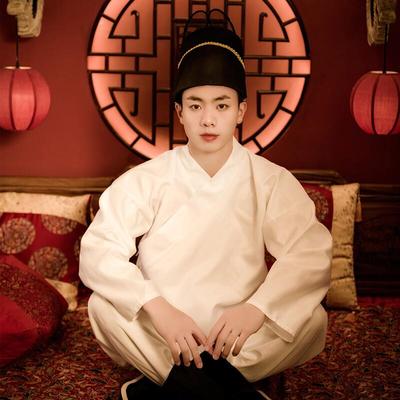 汉服中衣中裤男女情侣明制圆领袍飞鱼内搭交领打底贴身里衣秋冬款