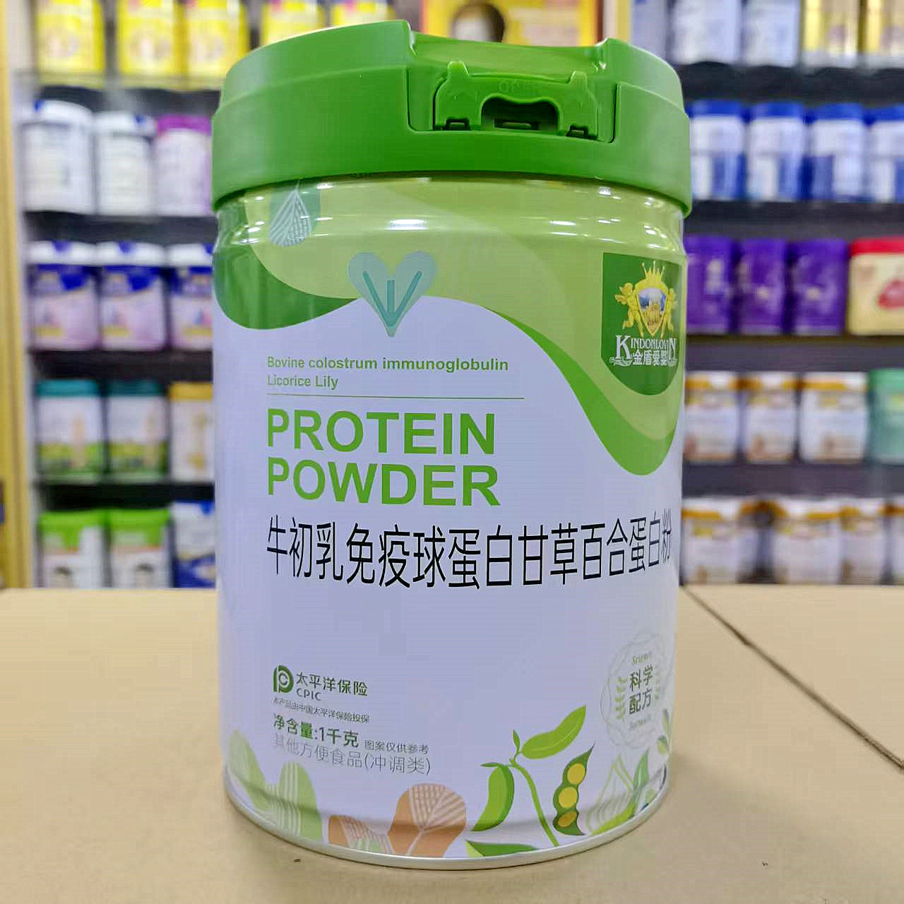 进店咨询 金盾爱婴牛初乳免疫球蛋白甘草百合蛋白粉1000克罐装